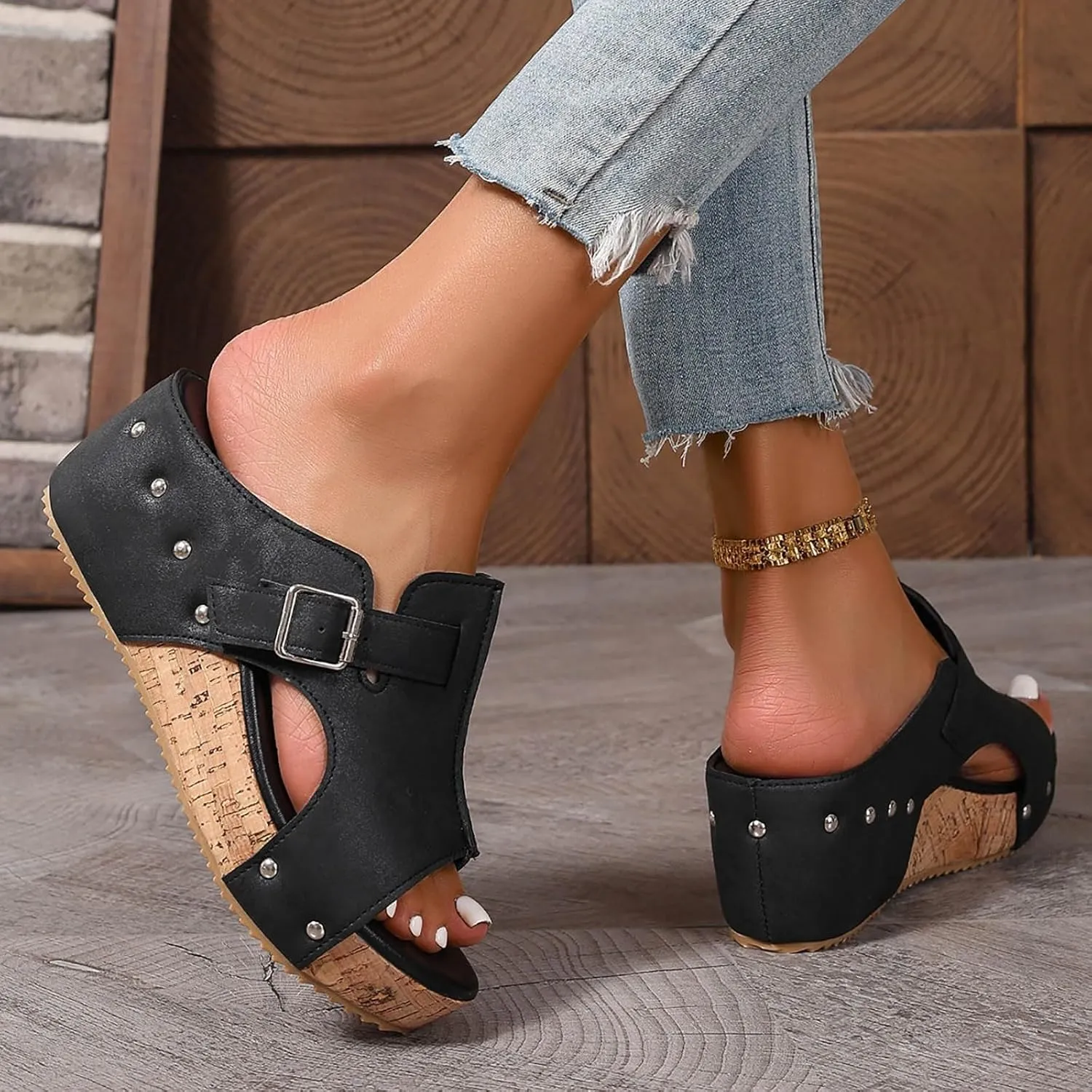 Orthopedic Wedge Sandals for Women 2025 New Platform Sandal Ankle Strap Open Toe Espadrilles Dressy Casual Boho Summer Beach Ladies Wedges