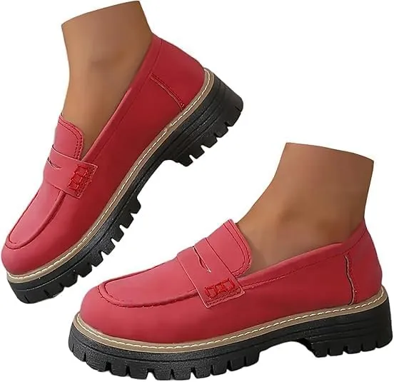 Orthoture-Orthopedic Platform Loafers,Wide Toe Lightweight Casual Comfort Shoes,Slip-On Suitable for All Foot Shapes