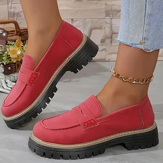 Orthoture-Orthopedic Platform Loafers,Wide Toe Lightweight Casual Comfort Shoes,Slip-On Suitable for All Foot Shapes