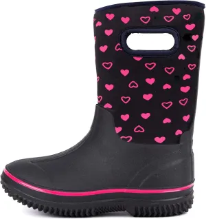 Outee Toddler Kids Warm Waterproof Neoprene Rain Boots