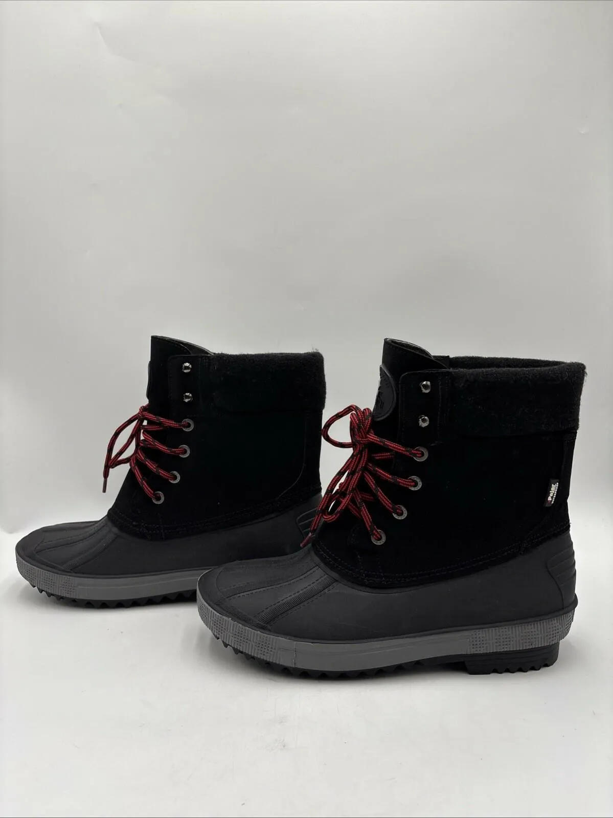 Pajar Men's Tomy Faux Shearling Duck Boots Black Size 10M/43 - Very Good