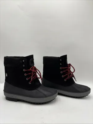 Pajar Men's Tomy Faux Shearling Duck Boots Black Size 10M/43 - Very Good