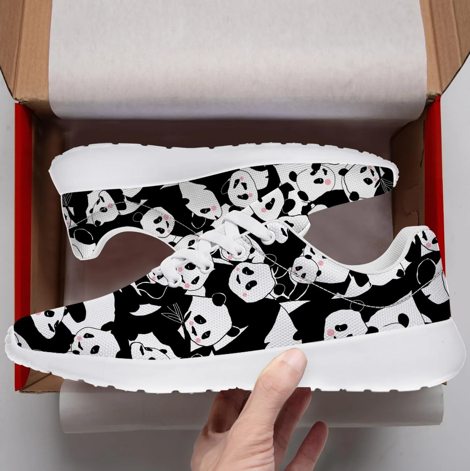 Panda Sneakers for Women Men Tennis Shoes Walking Sneakers Panda Gifts for Women Men