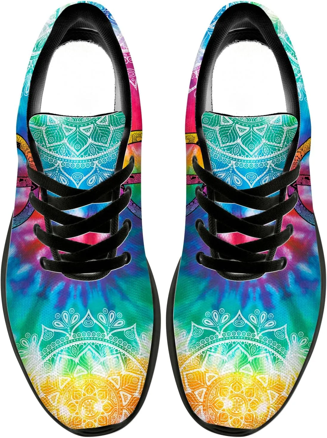 Peace Tie Dye Shoes for Women Men Running Tennis Shoes Walking Sneakers Gifts for Men Women
