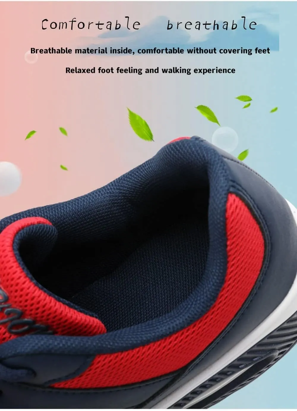 pearlzone Women's Comfort Light Weight Mesh Non Slip Work Shoes,Breathe MeshShoes Fashion Sneakers for Women