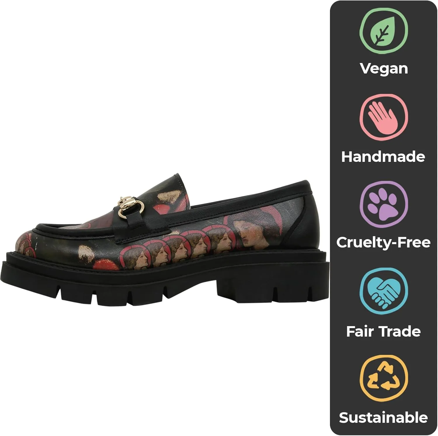 Penny Loafers for Women - Handmade and Vegan Leather Platform Loafers for Women