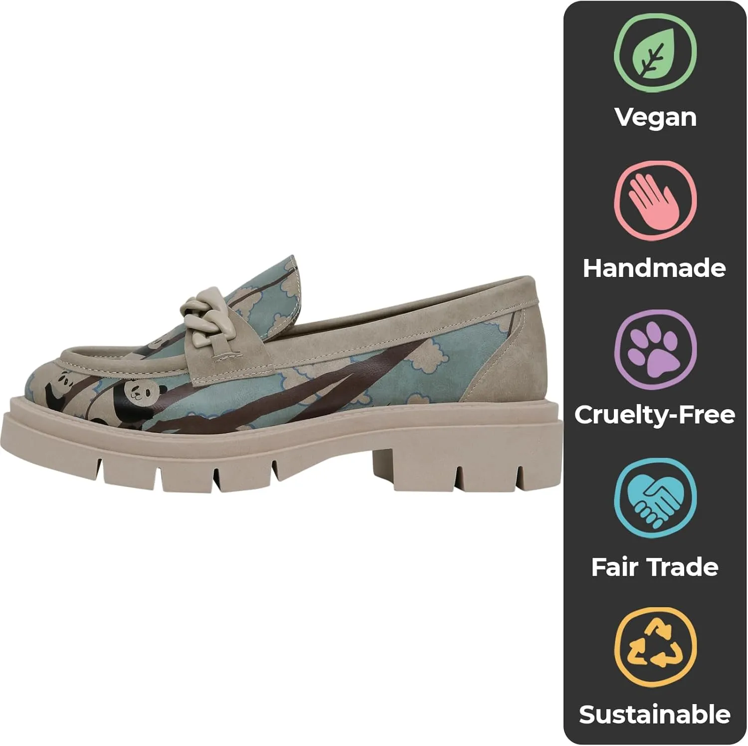 Penny Loafers for Women - Handmade and Vegan Leather Platform Loafers for Women