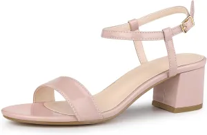 Perphy Open Toe Block Heel Ankle Strap Slingback Sandals for Women