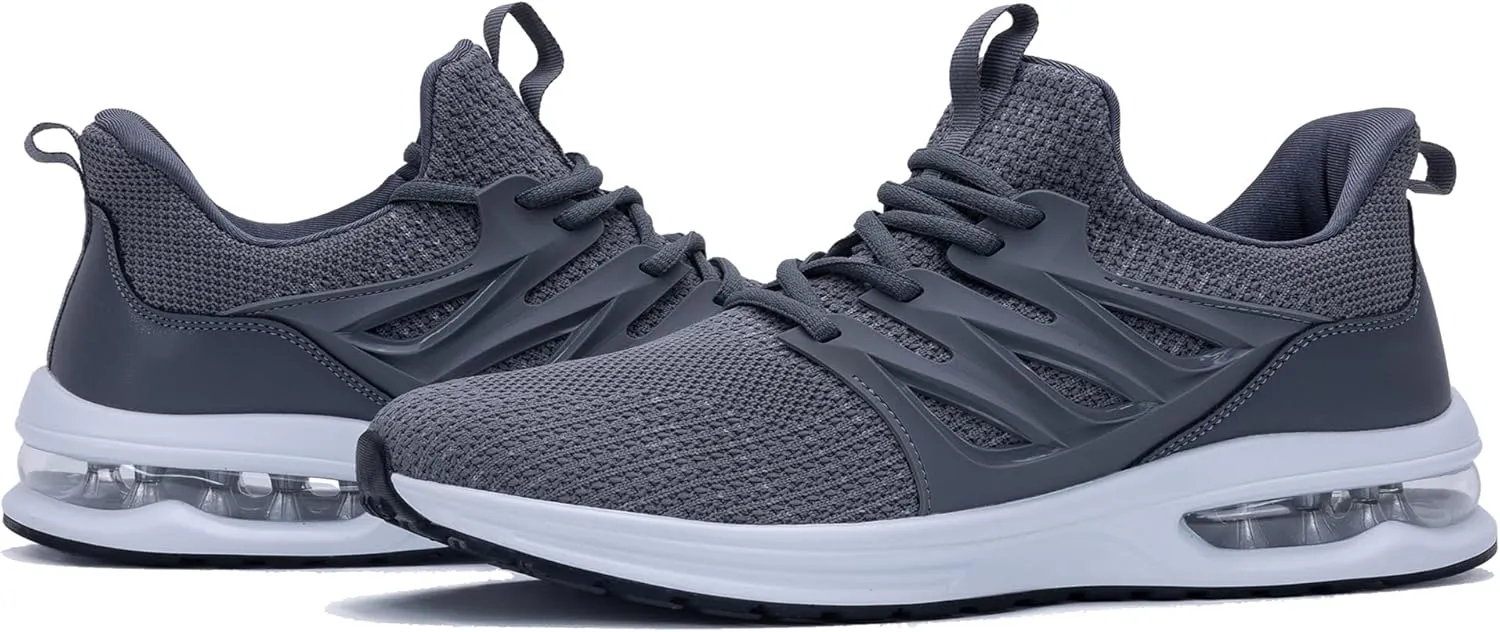 PERSOUL Mens Running Shoes Athletic Tennis Sneakers Lightweight Breathable Workout Gym Jogging Sport Walking Shoes for Men Size7-13