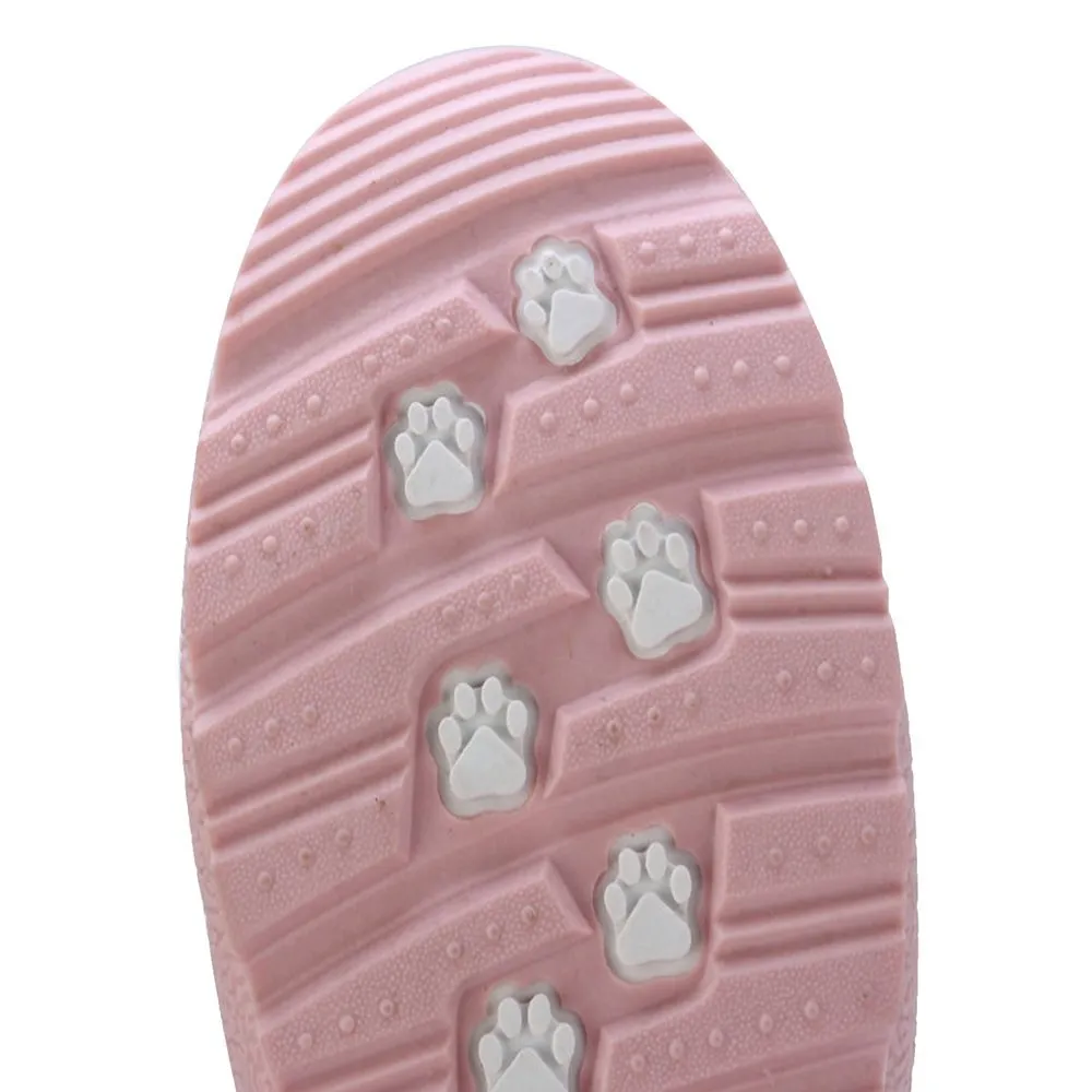 Pink and Silver Glam Kids Winter Snowboots