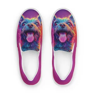 Playful Hues Women’s slip-on canvas shoes
