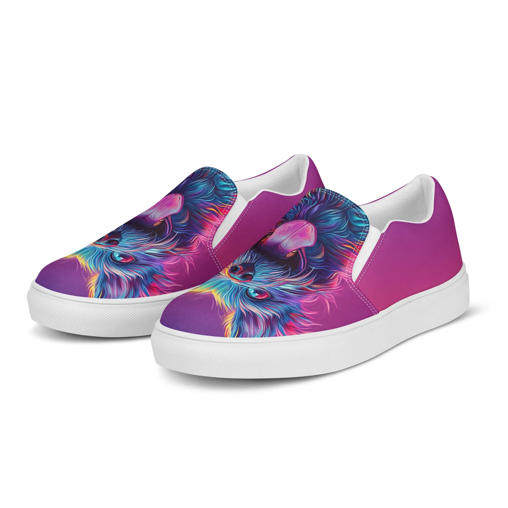 Playful Hues Women’s slip-on canvas shoes
