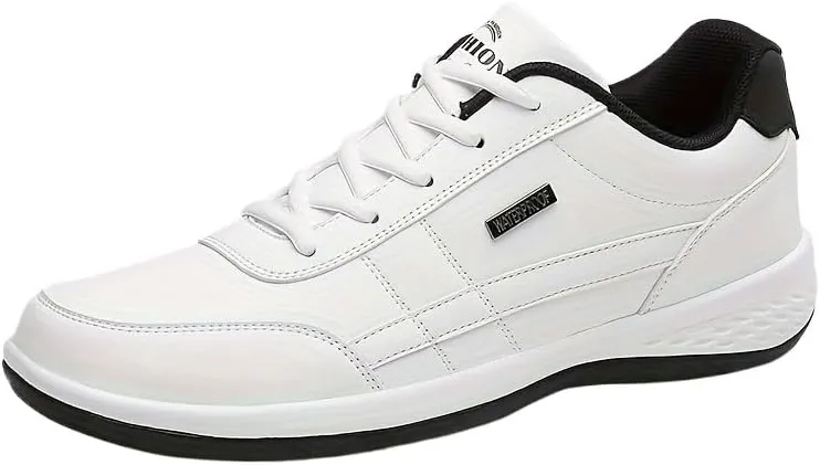 Plus Size Men's Trendy High Top Sneakers, Comfy Non Slip Casual Lace Up Shoes for Men's Outdoor Activities