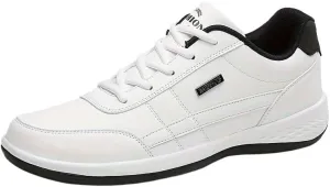 Plus Size Men's Trendy High Top Sneakers, Comfy Non Slip Casual Lace Up Shoes for Men's Outdoor Activities