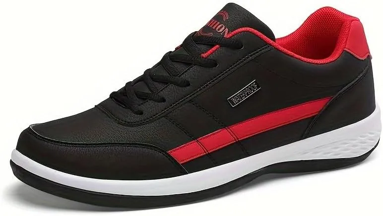 Plus Size Men's Trendy High Top Sneakers, Comfy Non Slip Casual Lace Up Shoes for Men's Outdoor Activities