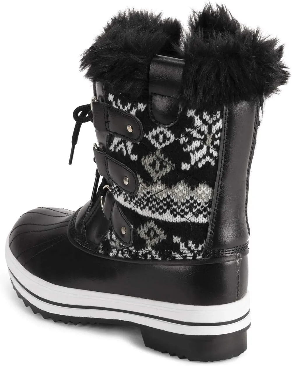 Polar Products Womens Snow Boot Quilted Short Winter Snow Rain Warm Waterproof Boots