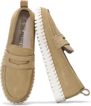 Project Cloud Genuine Leather Loafers for Women – Women's Fashion Sneakers for 2025, Non-Slip Work Shoes with Memory Foam Insole – Lightweight & Flexible Womens Loafers (Filide)