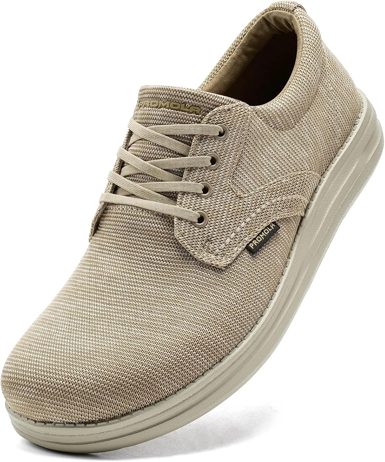 PROMOLA Wide Toe Box Shoes for Men Casual Dress Shoes Wide Width Non Slip Walking Shoes with Arch Support