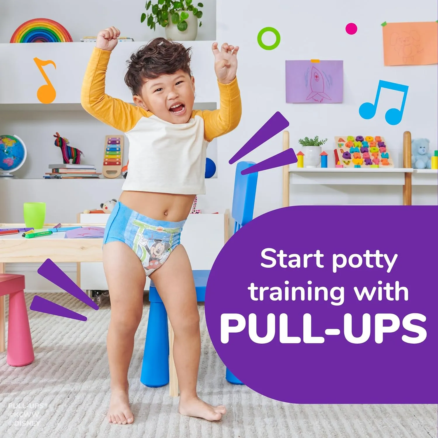 Pull-Ups Boys' Potty Training Pants, 5T-6T (46  lbs), 80 Count (2 Packs of 40)