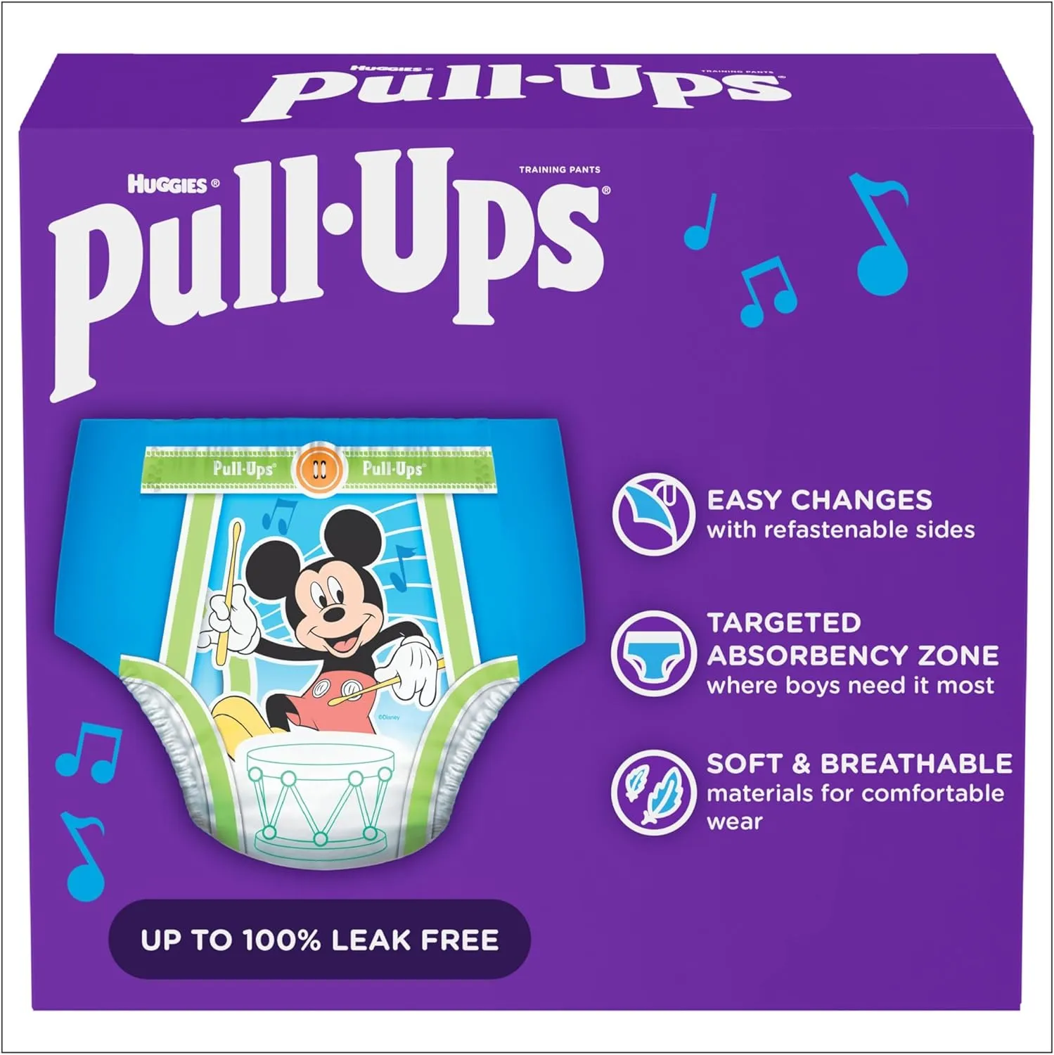 Pull-Ups Boys' Potty Training Pants, 5T-6T (46  lbs), 80 Count (2 Packs of 40)