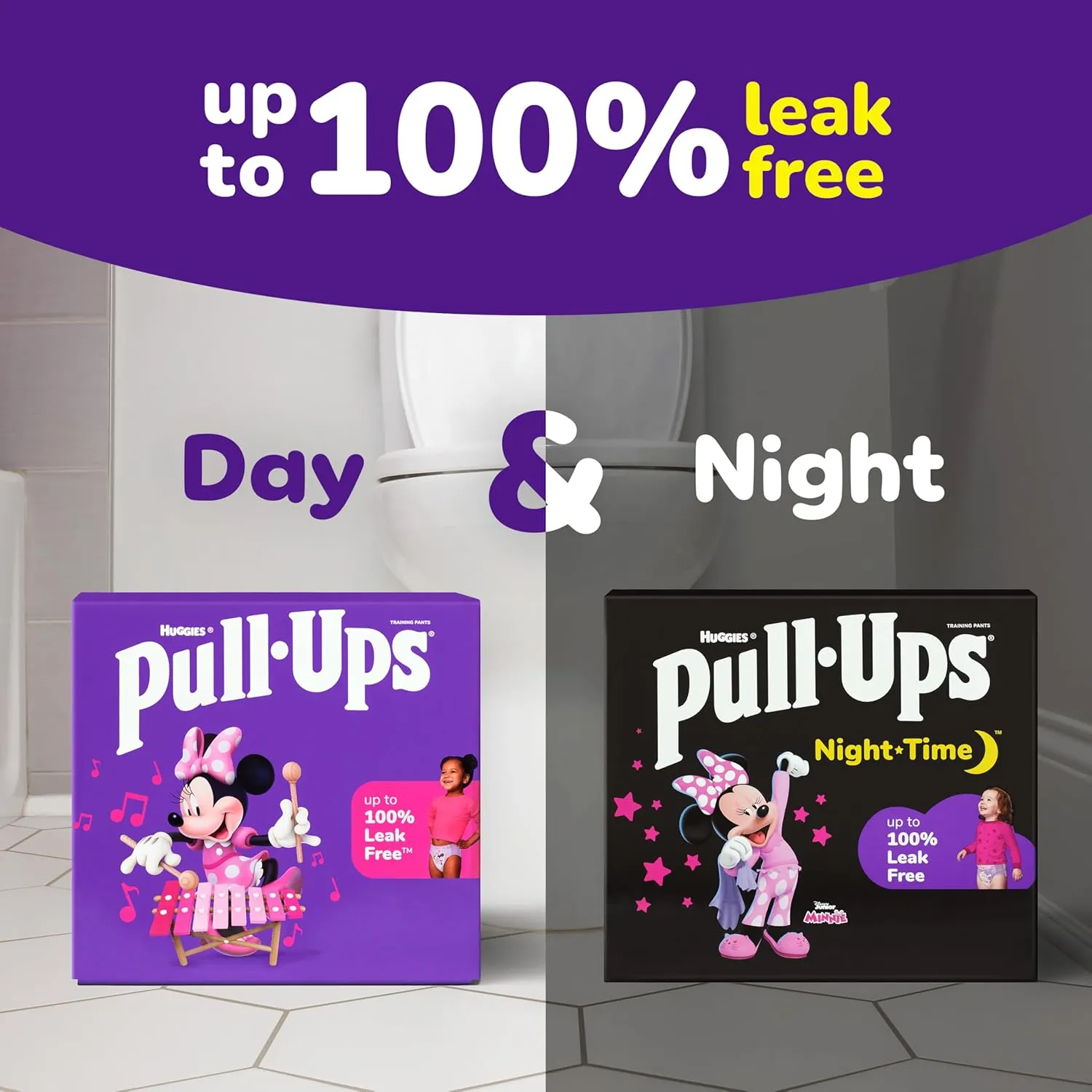 Pull-Ups Girls' Potty Training Pants, Size 3T-4T Training Underwear (32-40 lbs), 112 Count (4 Packs of 28)