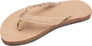 Rainbow Sandals Kid's Single Layer Premier Leather Flirty Braidy