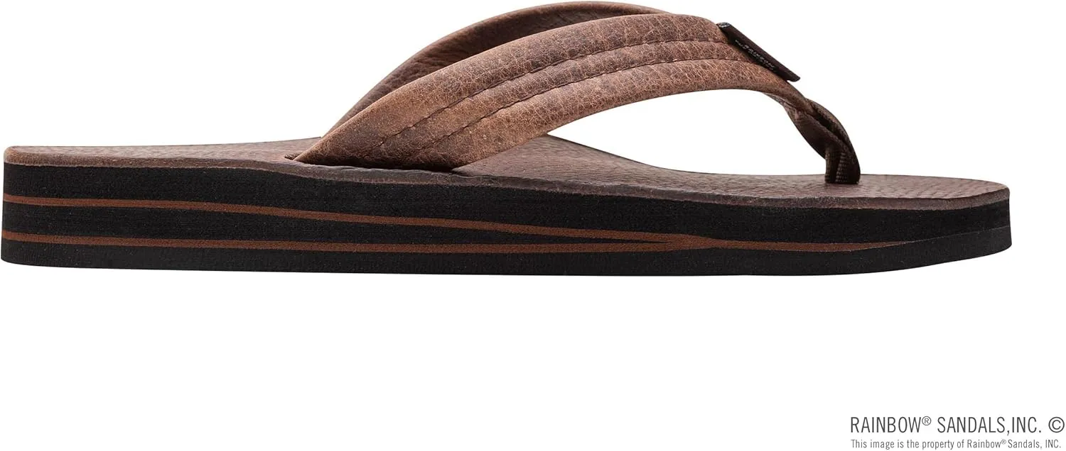 Rainbow Sandals Ladies Luxury Leather - Double Layer Arch Support with 1" Strap