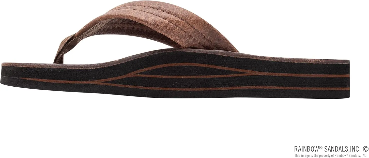 Rainbow Sandals Ladies Luxury Leather - Double Layer Arch Support with 1" Strap
