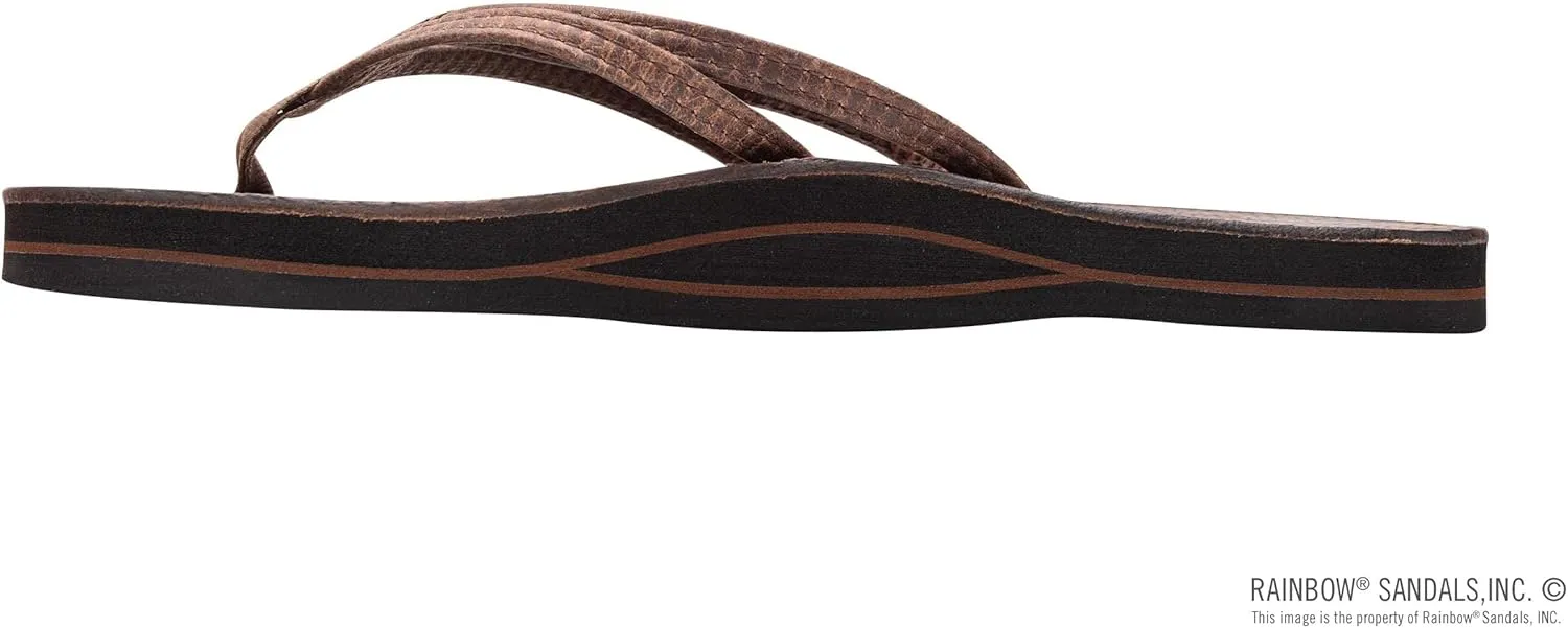 Rainbow Sandals Ladies The Sand Piper Luxury Leather - Single Layer Arch w/Double Narrow 1/3" Strap