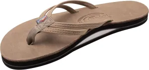 Rainbow Sandals Ladies The Sand Piper Luxury Leather - Single Layer Arch w/Double Narrow 1/3" Strap