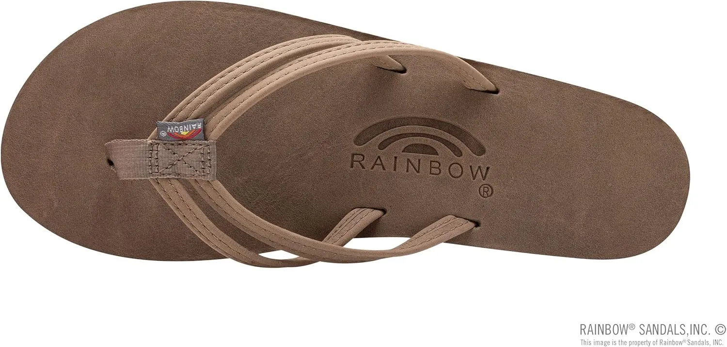 Rainbow Sandals Ladies The Sand Piper Luxury Leather - Single Layer Arch w/Double Narrow 1/3" Strap