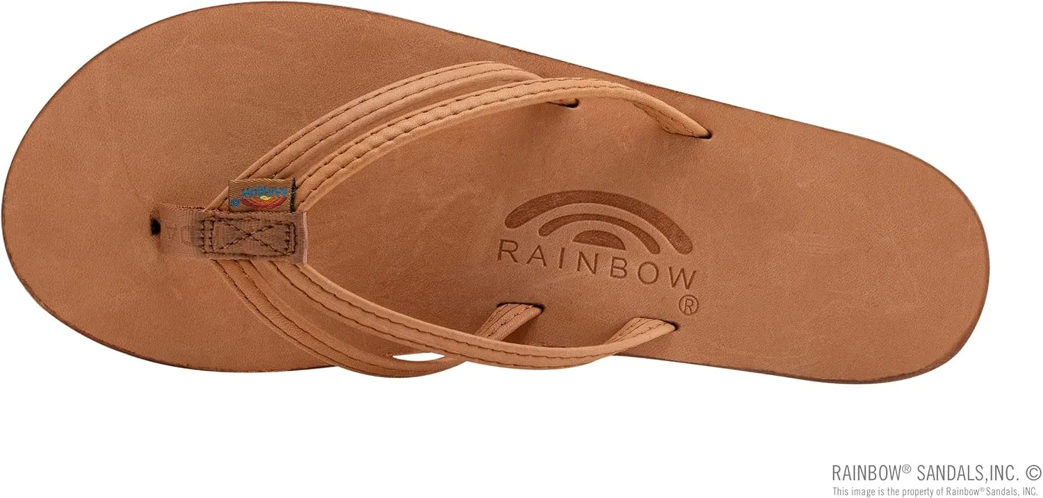 Rainbow Sandals Ladies The Sand Piper Luxury Leather - Single Layer Arch w/Double Narrow 1/3" Strap