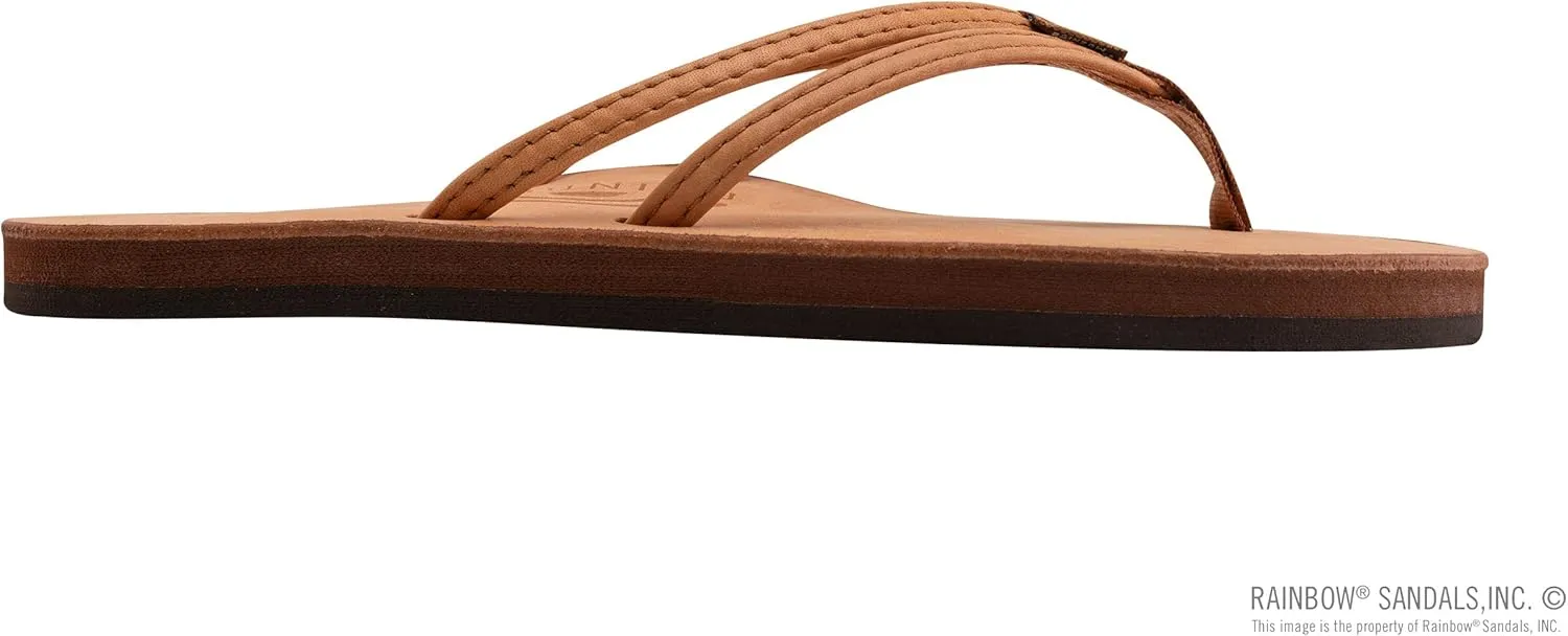 Rainbow Sandals Ladies The Sand Piper Luxury Leather - Single Layer Arch w/Double Narrow 1/3" Strap
