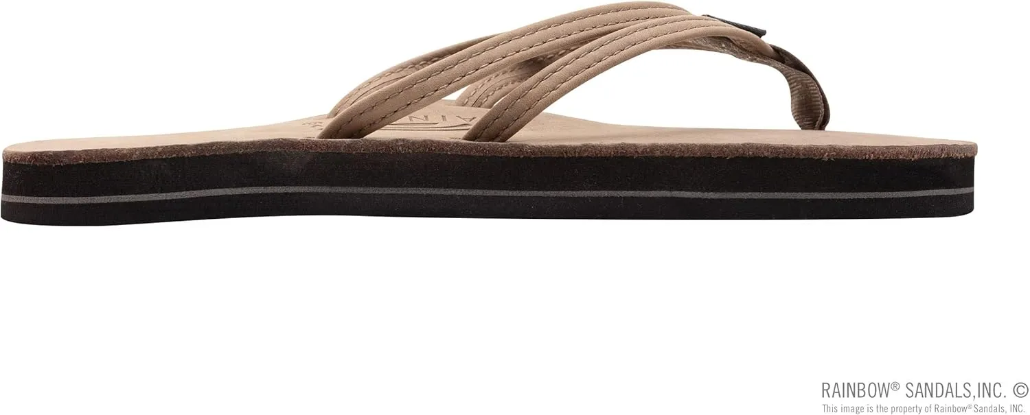 Rainbow Sandals Ladies The Sand Piper Luxury Leather - Single Layer Arch w/Double Narrow 1/3" Strap
