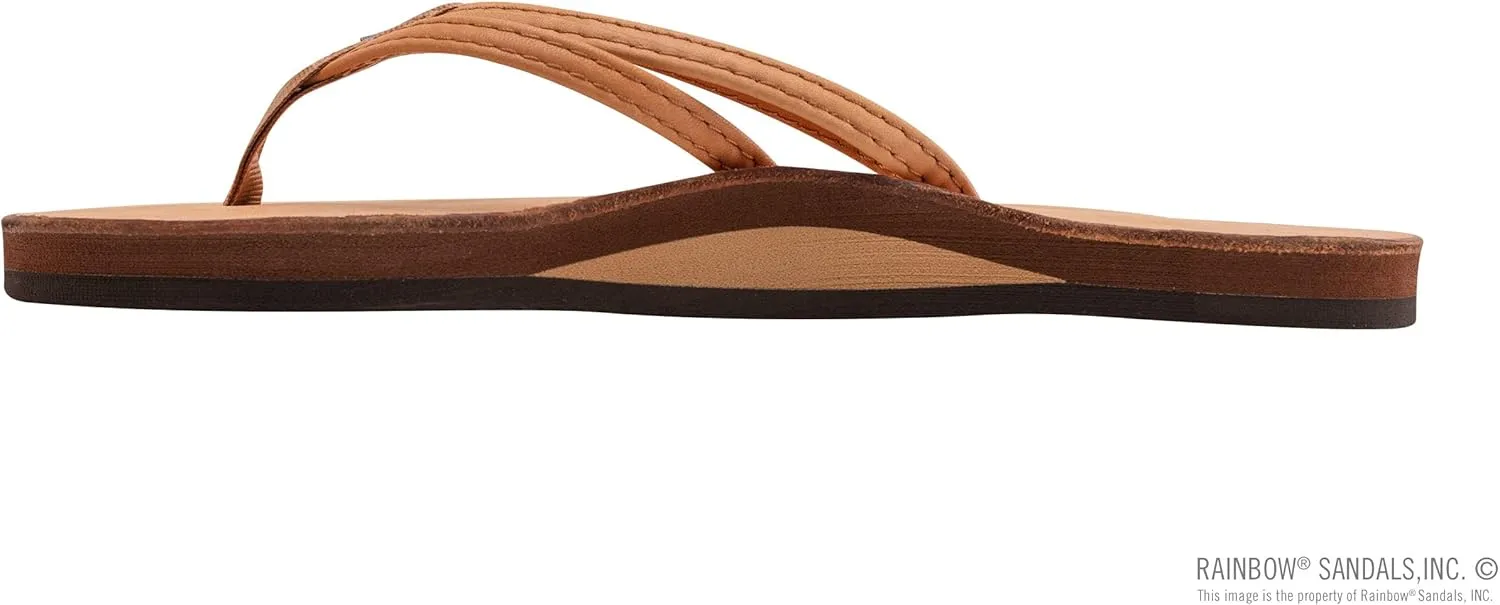 Rainbow Sandals Ladies The Sand Piper Luxury Leather - Single Layer Arch w/Double Narrow 1/3" Strap