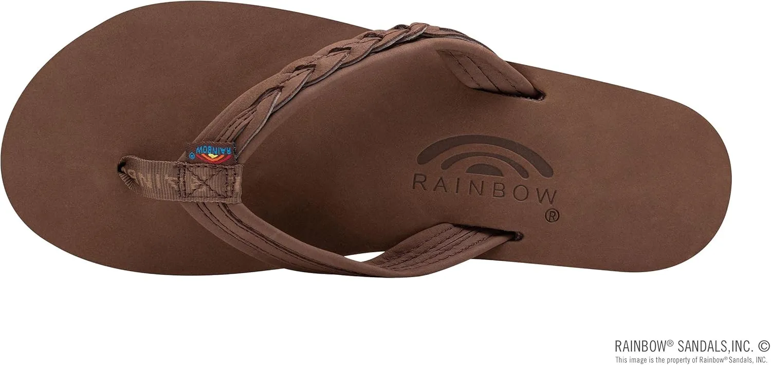 Rainbow Sandals Madison - Double Layer Arch Support with a Braid on a 3/4" Medium Strap