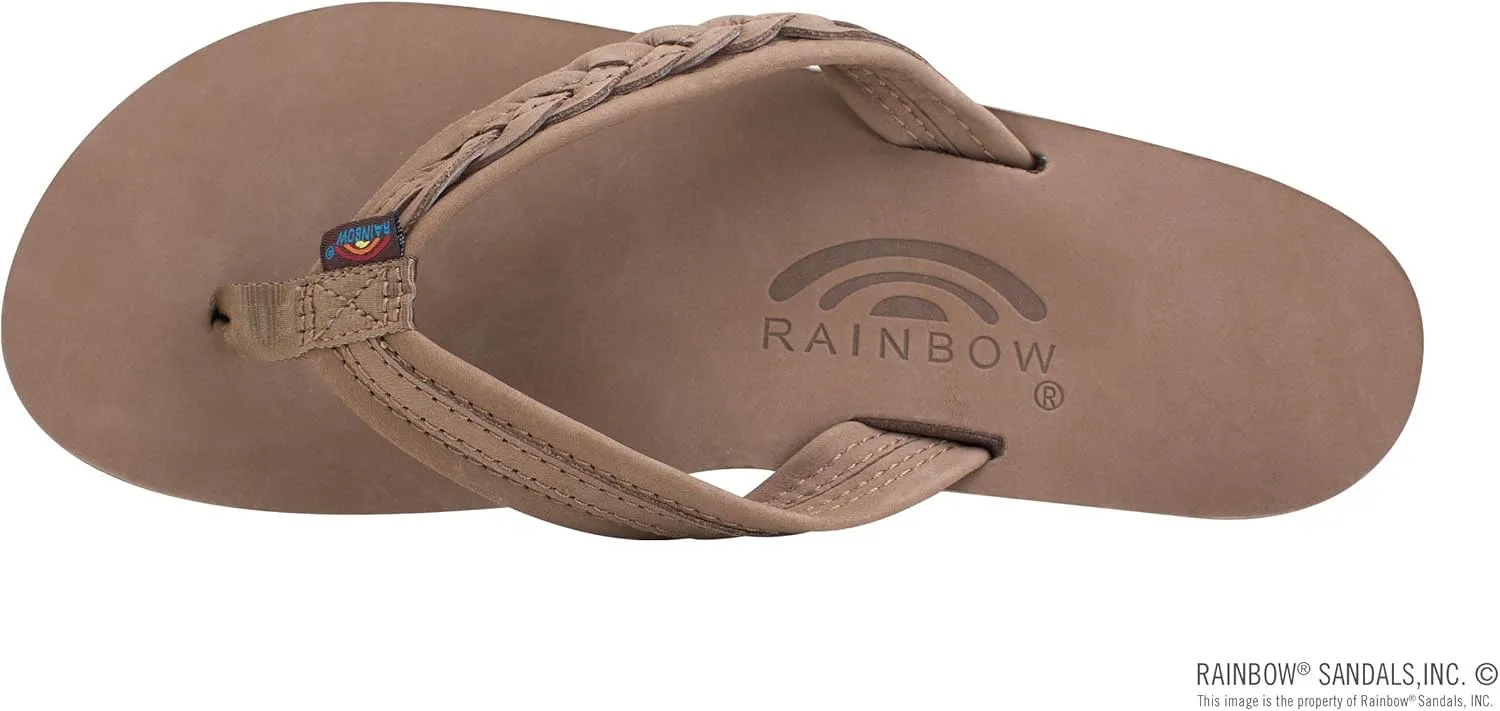 Rainbow Sandals Madison - Double Layer Arch Support with a Braid on a 3/4" Medium Strap