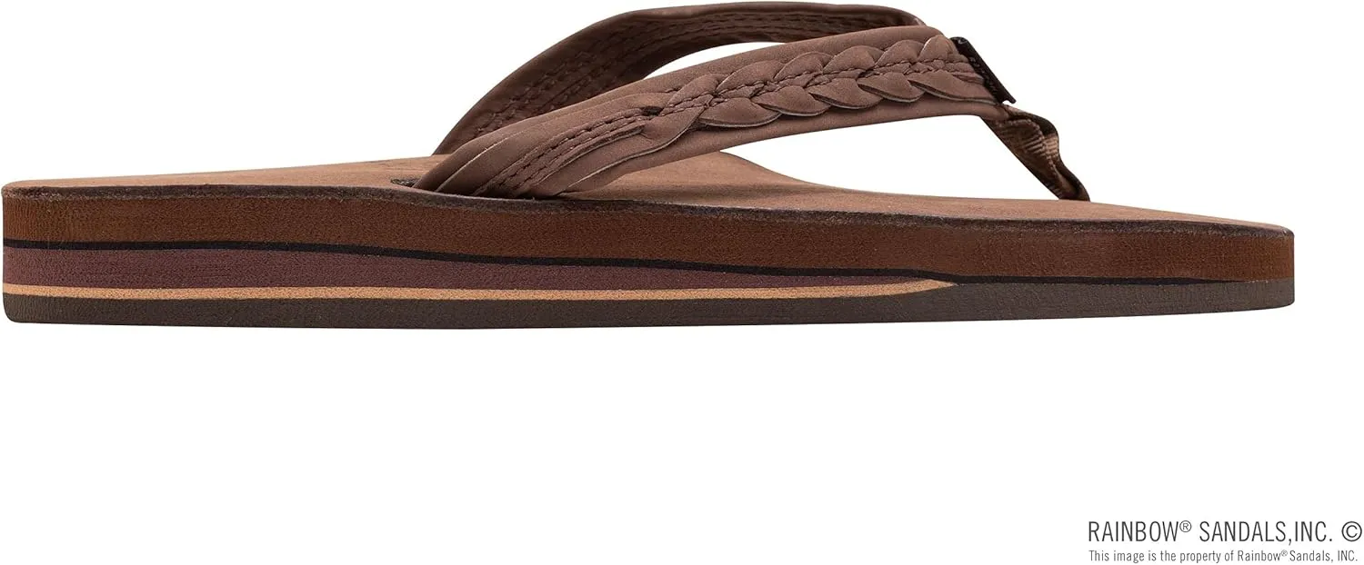 Rainbow Sandals Madison - Double Layer Arch Support with a Braid on a 3/4" Medium Strap