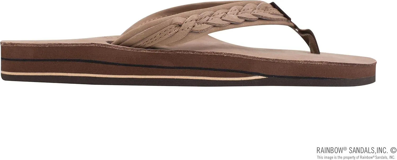 Rainbow Sandals Madison - Double Layer Arch Support with a Braid on a 3/4" Medium Strap