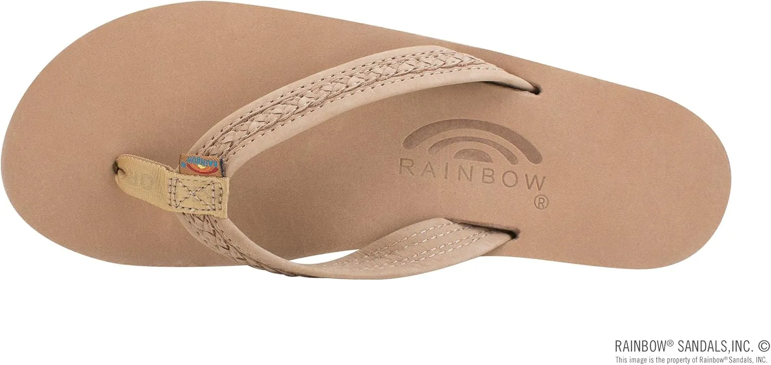 Rainbow Sandals The Willow - Double Layer Arch Support Premier Leather with Inset Double Braided 3/4” Medium Strap