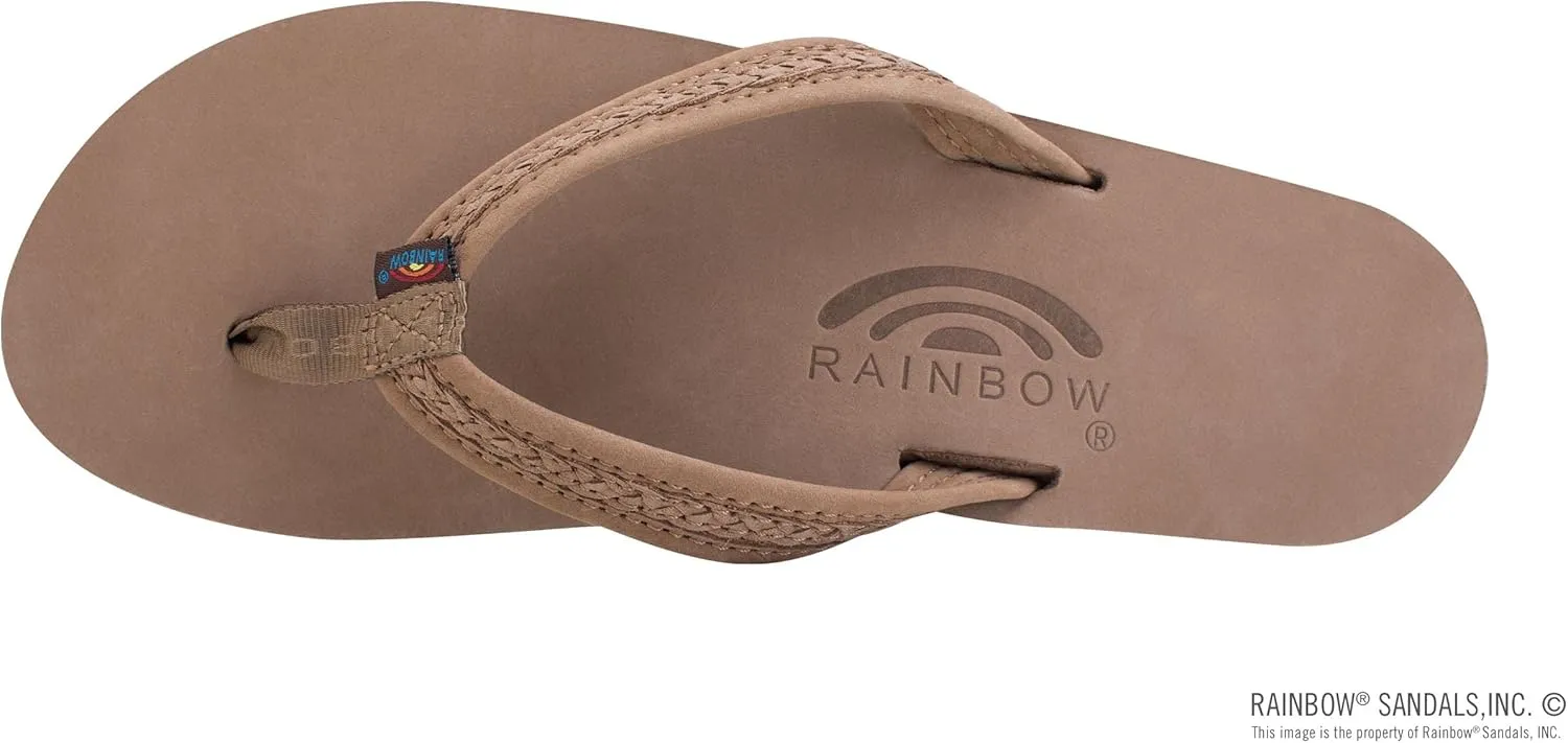 Rainbow Sandals The Willow - Double Layer Arch Support Premier Leather with Inset Double Braided 3/4” Medium Strap
