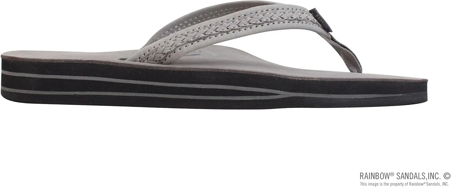 Rainbow Sandals The Willow - Double Layer Arch Support Premier Leather with Inset Double Braided 3/4” Medium Strap