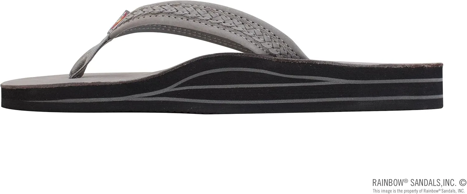 Rainbow Sandals The Willow - Double Layer Arch Support Premier Leather with Inset Double Braided 3/4” Medium Strap