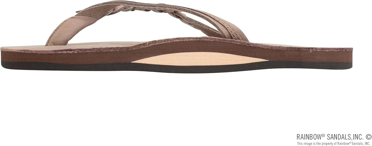 Rainbow Sandals Women’s Flirty Braidy Premier Leather w/Single Braided Strap