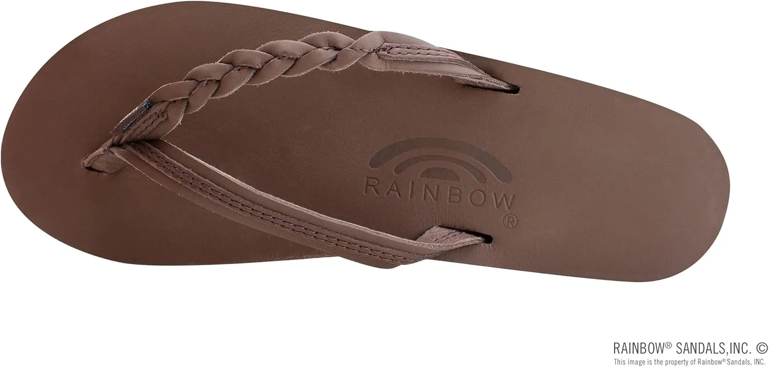 Rainbow Sandals Women’s Flirty Braidy Premier Leather w/Single Braided Strap