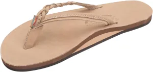 Rainbow Sandals Women’s Flirty Braidy Premier Leather w/Single Braided Strap