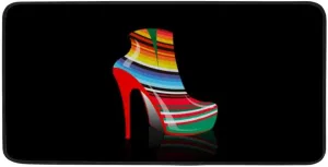 Rashu Kitchen Rug Anti Fatigue Woman Boots High Heels Kitchen Floor Mat Cushioned Non Slip Comfort Standing Carpet 20×39 Inch Indoor Outdoor