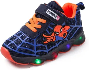 RAYCHY Children's Casual Shoes Boys Breathable Non-Slip Light Sneakers Unisex Luminous Sneakers for Girls Sport Running Shoes