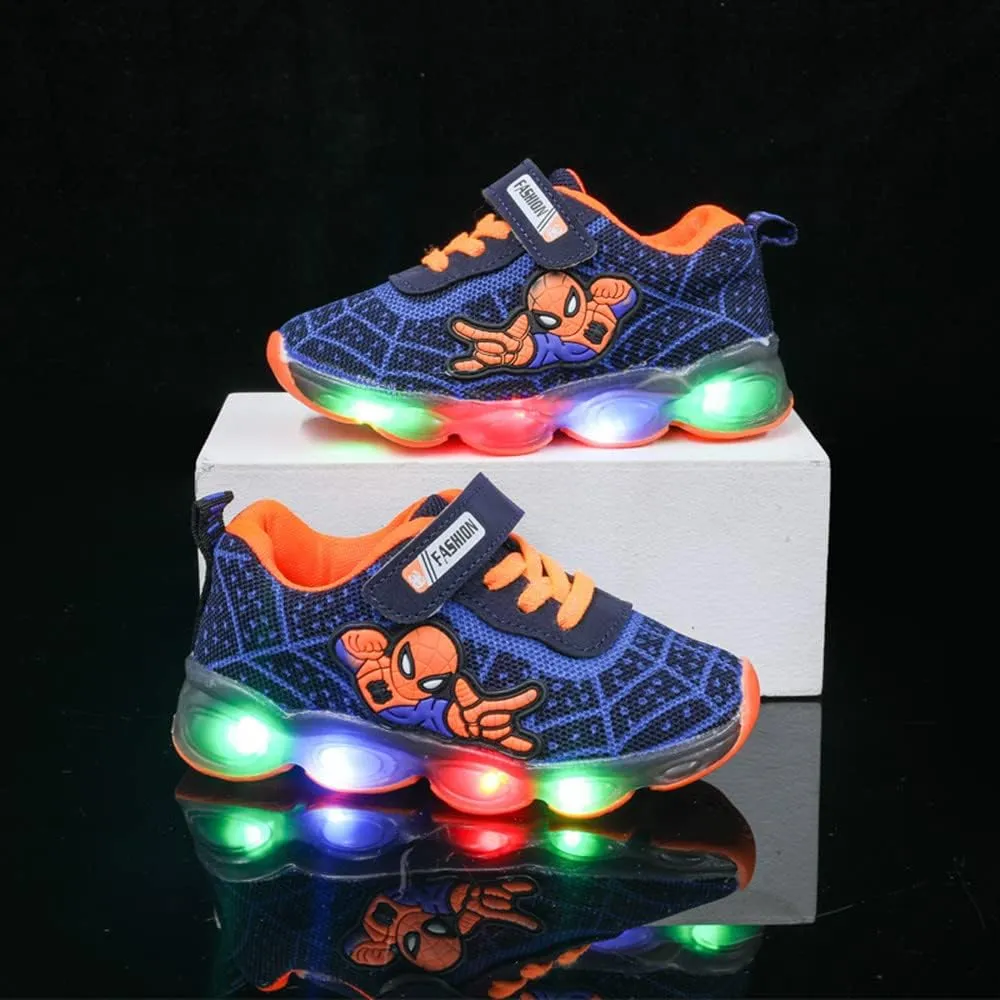 RAYCHY Children's Casual Shoes Boys Breathable Non-Slip Light Sneakers Unisex Luminous Sneakers for Girls Sport Running Shoes