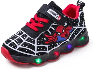RAYCHY Children's Casual Shoes Boys Breathable Non-Slip Light Sneakers Unisex Luminous Sneakers for Girls Sport Running Shoes